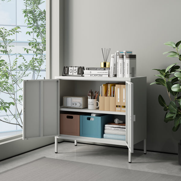 Classeur Hailuoto 80x40x75cm gris clair