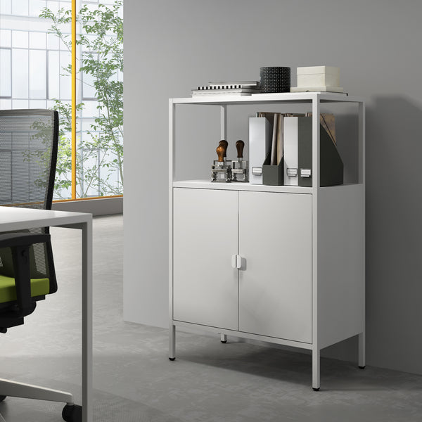 Classeur Hailuoto 70x40x110cm gris clair
