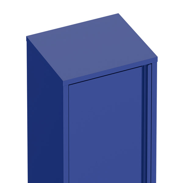 Aktenschrank mit 2 Böden YUKON 40 x 88 cm blau