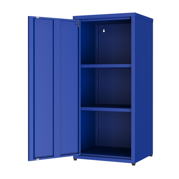Aktenschrank mit 2 Böden YUKON 40 x 88 cm blau