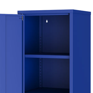 Aktenschrank mit 2 Böden YUKON 40 x 88 cm blau