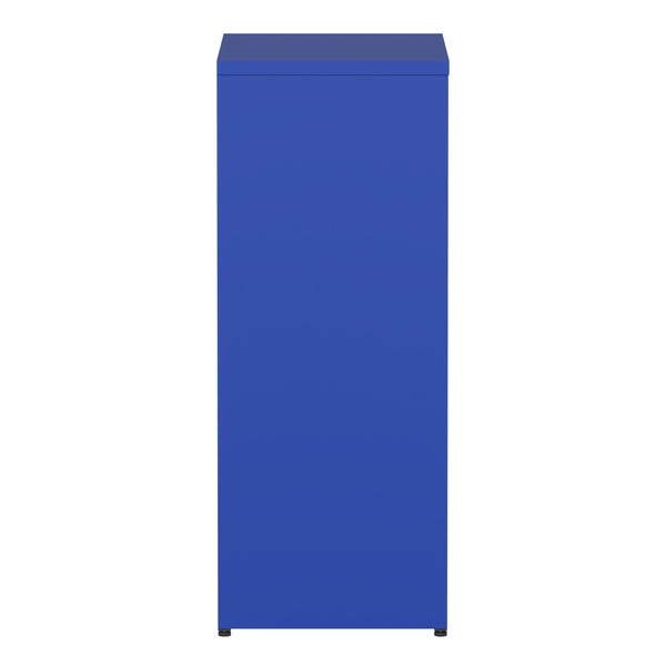 Aktenschrank mit 2 Böden YUKON 40 x 88 cm blau