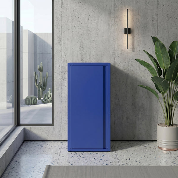 Aktenschrank mit 2 Böden YUKON 40 x 88 cm blau
