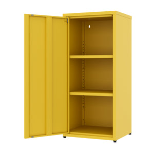 Aktenschrank mit 2 Böden YUKON 40 x 88 cm gelb