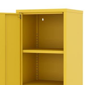 Aktenschrank mit 2 Böden YUKON 40 x 88 cm gelb