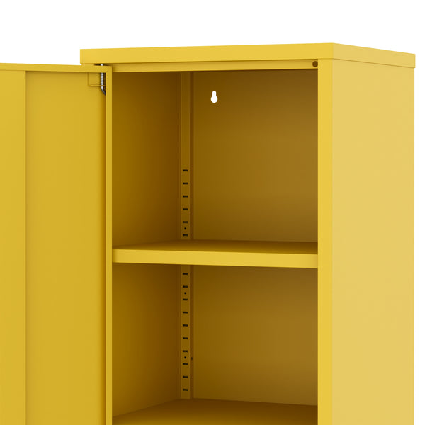 Aktenschrank mit 2 Böden YUKON 40 x 88 cm gelb