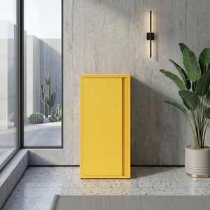 Aktenschrank mit 2 Böden YUKON 40 x 88 cm gelb