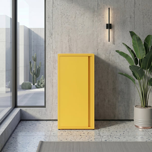 Aktenschrank mit 2 Böden YUKON 40 x 88 cm gelb