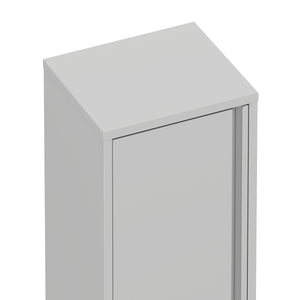 Aktenschrank mit 2 Böden YUKON 40 x 88 cm grau