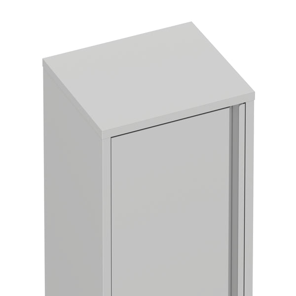 Aktenschrank mit 2 Böden YUKON 40 x 88 cm grau