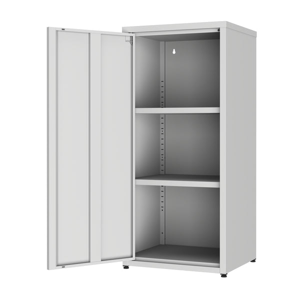Aktenschrank mit 2 Böden YUKON 40 x 88 cm grau