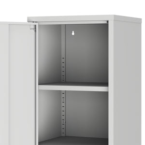 Aktenschrank mit 2 Böden YUKON 40 x 88 cm grau