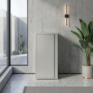 Aktenschrank mit 2 Böden YUKON 40 x 88 cm grau