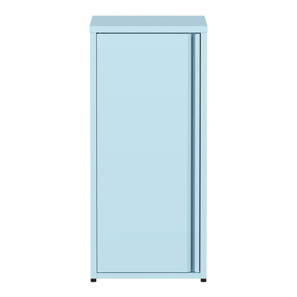 Aktenschrank mit 2 Böden YUKON 40 x 88 cm hellblau