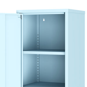 Aktenschrank mit 2 Böden YUKON 40 x 88 cm hellblau