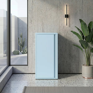 Aktenschrank mit 2 Böden YUKON 40 x 88 cm hellblau