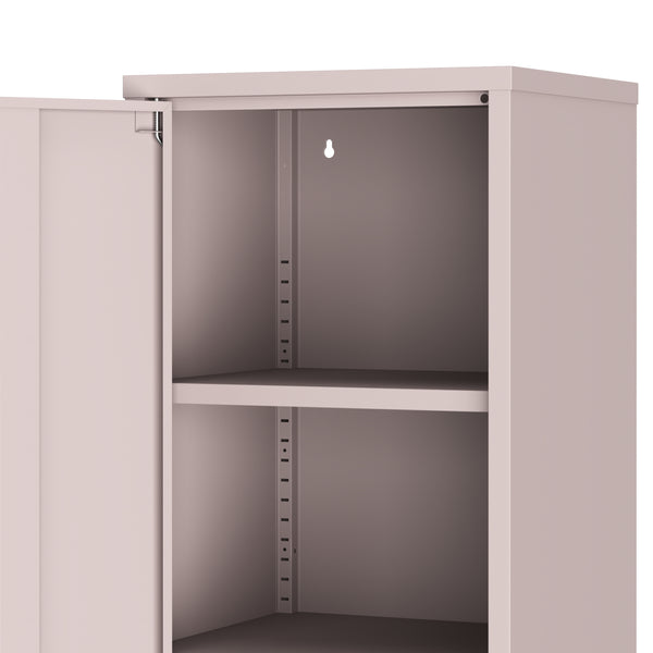 Aktenschrank mit 2 Böden YUKON 40 x 88 cm rosa