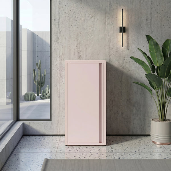 Aktenschrank mit 2 Böden YUKON 40 x 88 cm rosa