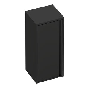Aktenschrank mit 2 Böden YUKON 40 x 88 cm schwarz