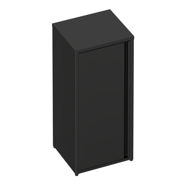 Aktenschrank mit 2 Böden YUKON 40 x 88 cm schwarz