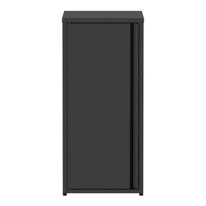 Aktenschrank mit 2 Böden YUKON 40 x 88 cm schwarz