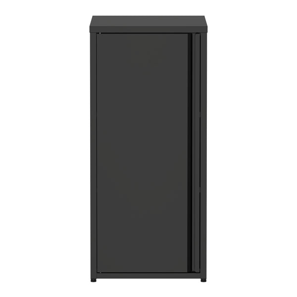 Aktenschrank mit 2 Böden YUKON 40 x 88 cm schwarz