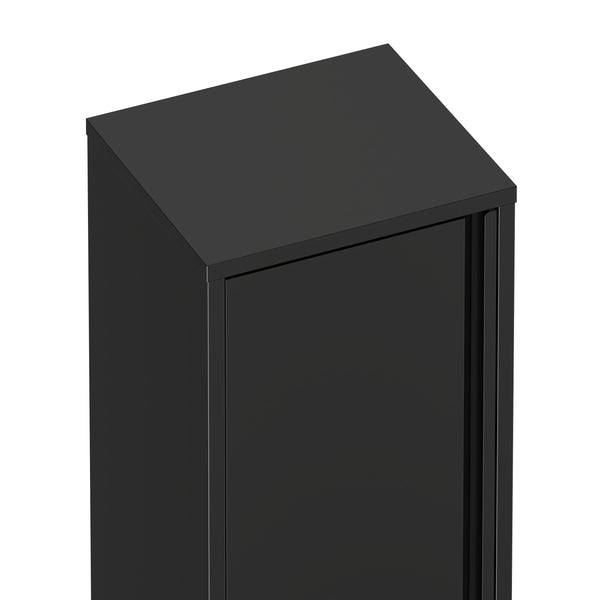 Aktenschrank mit 2 Böden YUKON 40 x 88 cm schwarz