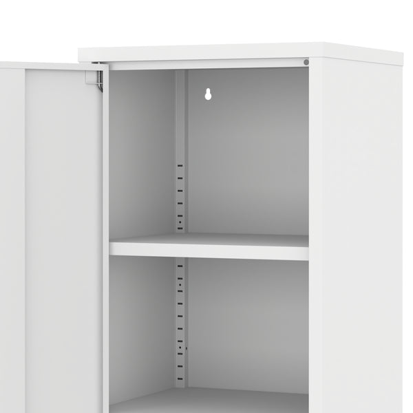 Aktenschrank mit 2 Böden YUKON 40 x 88 cm weiss