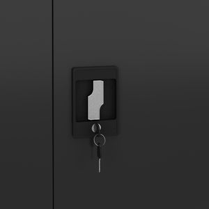 Classeur à 3 étagères, noir