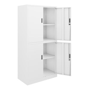 Classeur blanc à 4 portes