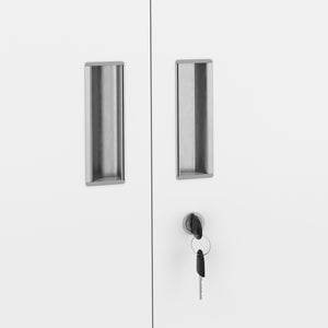 Classeur blanc à 4 portes