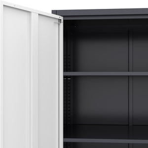 Classeur à 5 étagères, blanc/anthracite
