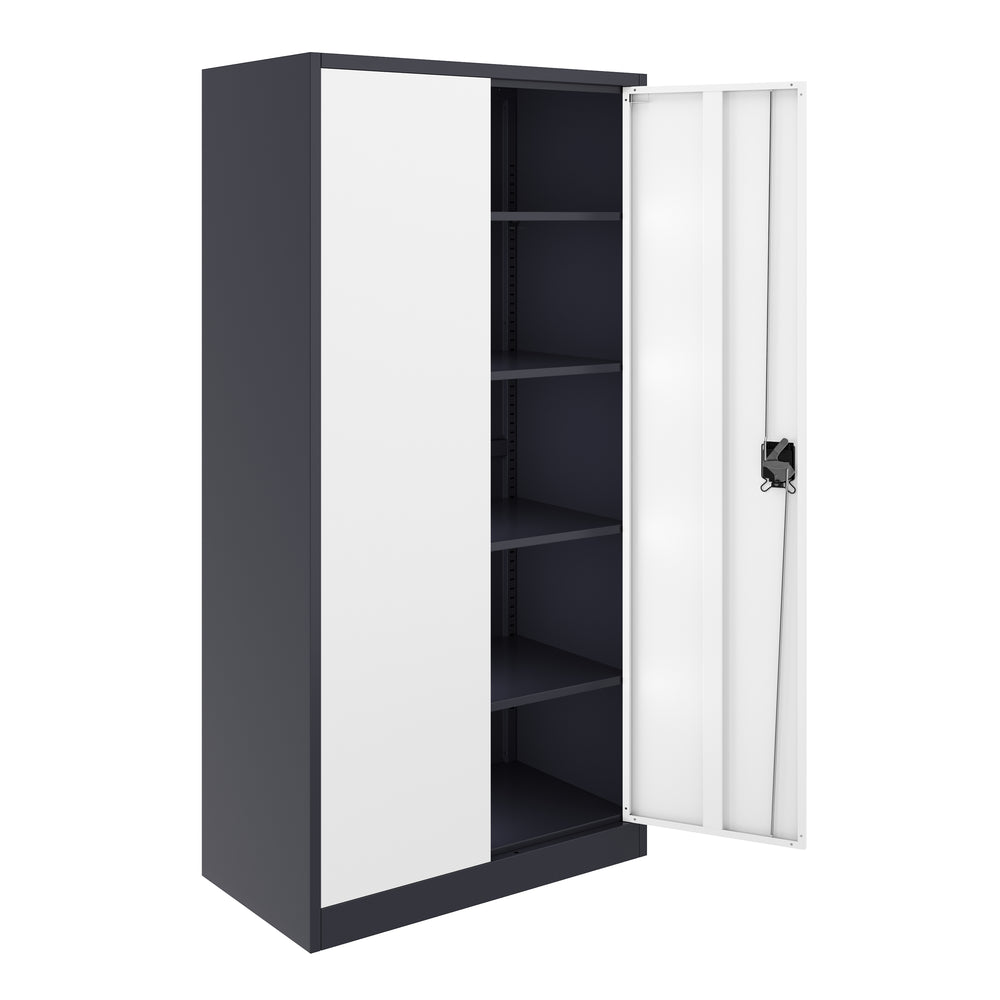 Classeur à 5 étagères, blanc/anthracite
