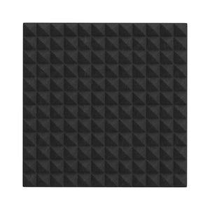 Akustikschaumplatte Pyramiden 24er Set 30 x 30 cm schwarz