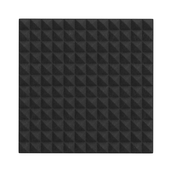 Akustikschaumplatte Pyramiden 24er Set 30 x 30 cm schwarz