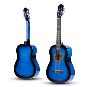 Akustische Gitarre blau
