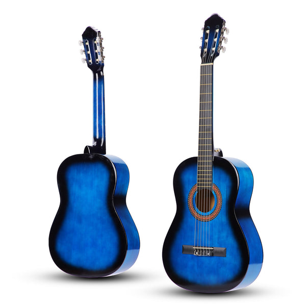 Akustische Gitarre blau