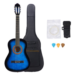 Akustische Gitarre blau