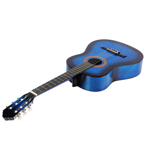 Akustische Gitarre blau