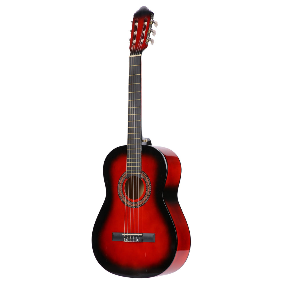 chitarra acustica rossa