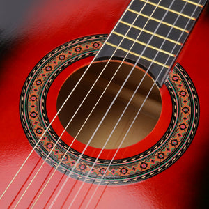 Akustische Gitarre rot