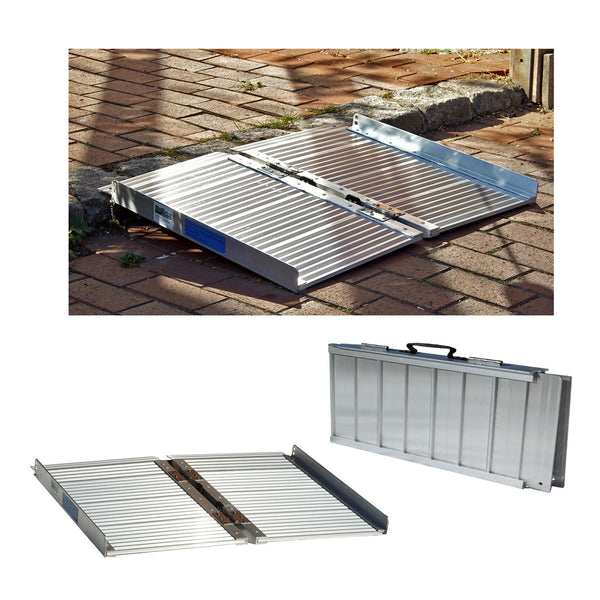 Alu Rollstuhlrampe Laderampe klappbar 61cm 270kg
