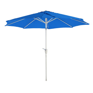 Alu Sonnenschirm Gartenschirm N18 270cm, neigbar, rostfrei blau