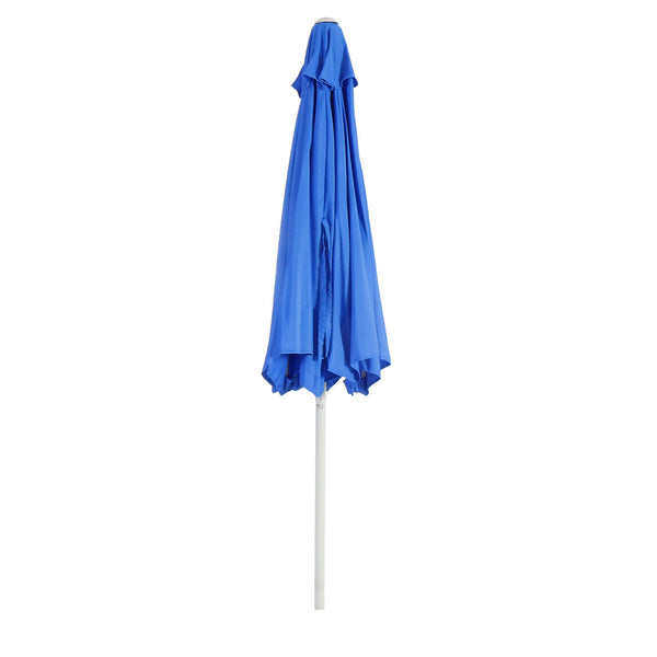 Alu Sonnenschirm Gartenschirm N18 270cm, neigbar, rostfrei blau