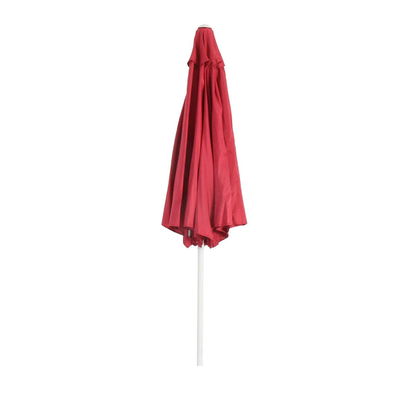 Alu Sonnenschirm Gartenschirm N18 270cm, neigbar, rostfrei rot