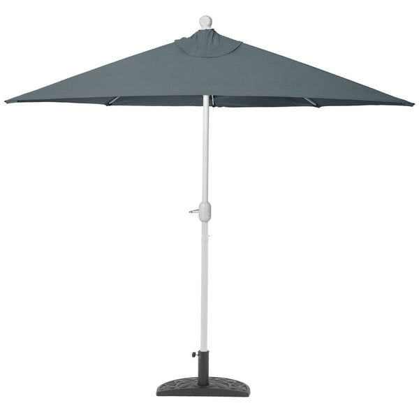 Alu-Sonnenschirm halbrund Parla 270cm anthrazit mit Ständer