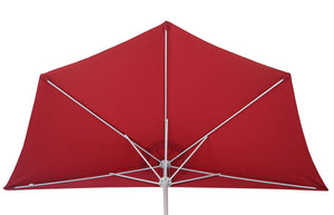 Alu-Sonnenschirm halbrund Parla 270cm bordeaux