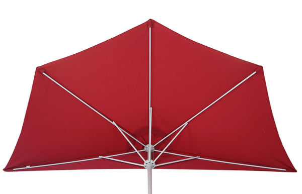 Alu-Sonnenschirm halbrund Parla 270cm bordeaux