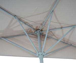 Alu-Sonnenschirm halbrund Parla ~ 270cm creme
