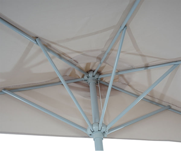 Alu-Sonnenschirm halbrund Parla ~ 270cm creme